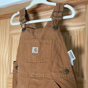 Carhartt toddler fleece lined 100% cotton overalls 4T